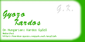 gyozo kardos business card