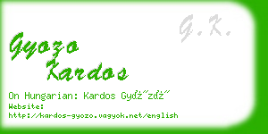 gyozo kardos business card